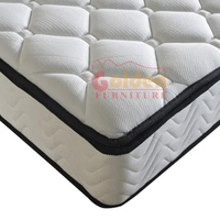 Matelas pliant de haute densité en mousse à mémoire de forme, surmatelas souple, avec ressorts ensachés, conception hôtelière, matelas en tissu compressé en usine