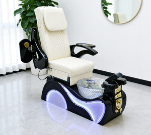 Fauteuil de pédicure multifonctionnel de luxe pour spa des pieds, modèle électrique inclinable sans tuyauterie, personnalisé pour salon de manucure et soins des pieds - Product Image 6