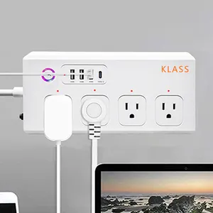 Klass Extension Socket Max White Wall Plug 13A Uk US EU Brazil Smart Life Remote Control With Wifi Smart 3m5mwire For Smart Home