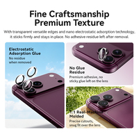 Protection d'objectif d'appareil photo pour iPhone 18 Pro Max, verre trempé anti-rayures HD AR, compatible avec les coques, OEM accepté