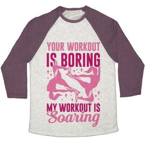 Camiseta de béisbol unisex de mezcla triple My Workout Is Soaring - Product Image 4