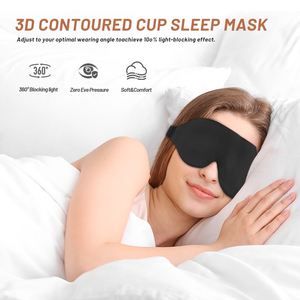 Nouveau Design Masque de Sommeil 3D en Mousse à Mémoire de Forme Composite Éponge Douce <span class=keywords><strong>pour</strong></span> Voyage et Pause Déjeuner au Travail - Product Image 5