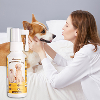 Spray buccal professionnel 100 % naturel sans rinçage pour animaux de compagnie, extrait menthe-citron, formule non irritante, élimination du tartre pour chiens et chats, haleine fraîche