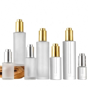 Hot Selling Refillable Empty 15ml 20 ml 30ml Frosted Clear <b>Bottle</b> Glass Essential Oil Dropper <b>Bottles</b> - Product Image 6