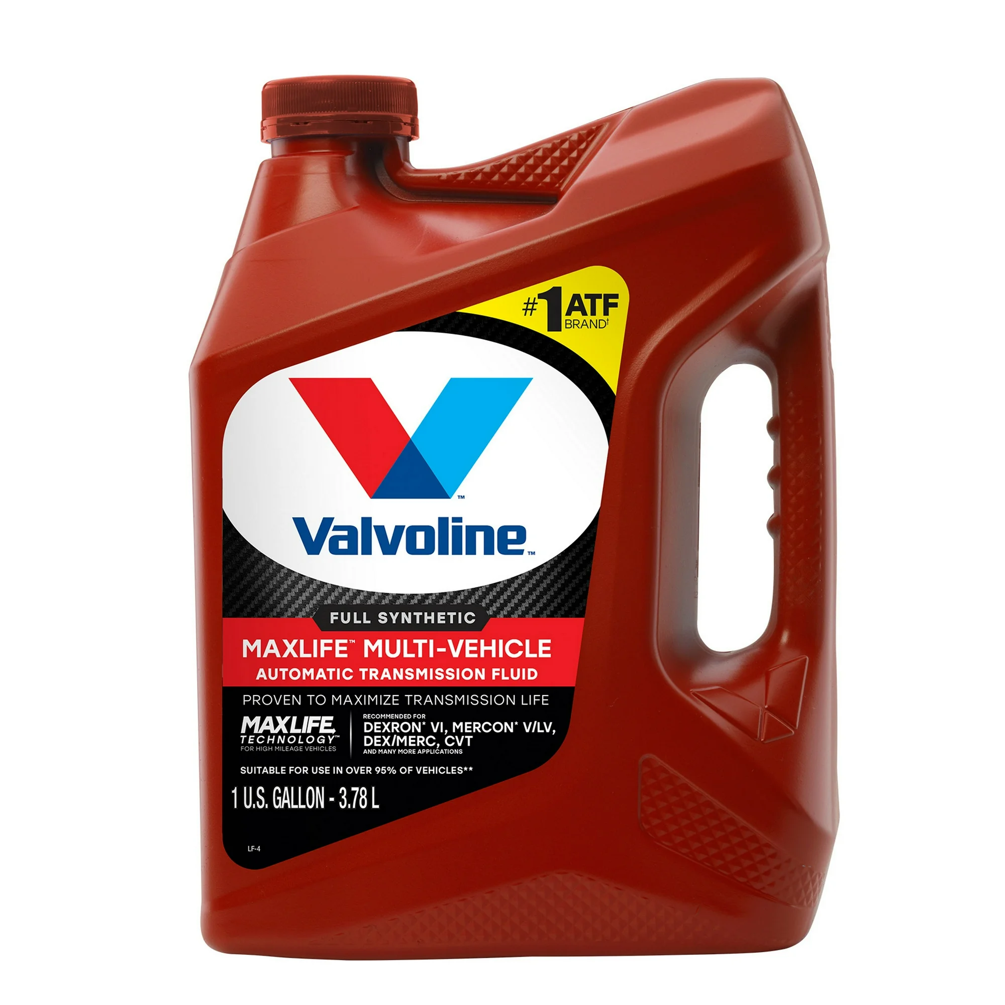 Valvoline ATF MaxLife Multi-Vehicle Full Synthetic Automatic Transmission Fluid 1 Gallon (3.78L) Plastic Bottle Made in USA Auto Parts Image 1