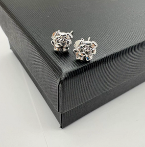 Pendientes de moda de acero inoxidable Dropshipping, pendientes de corazón chapados en oro hipoalergénicos, pendientes de pepita brillante bien pulidos - Product Image 4