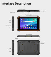 Tablet PC robusta de 101 pulgadas Android Tablet PC robusta industrial robusta 10000mAh 10,1 pulgadas IP67 impermeable 4G Tablet PC robusta