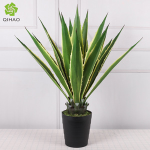 Planta Artificial de Agave QIHAO, Alta Simulación, Decoración de Interiores, Adorno para el Hogar, Bonsái de Flores de Seda - Product Image 3