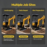 Micro-excavatrice pour travaux municipaux offrant une utilisation fiable sur site aux distributeurs d'équipements agricoles