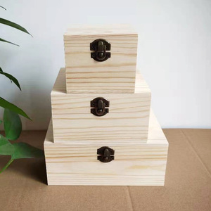 Elegante Scatola <span class=keywords><strong>Regalo</strong></span> <span class=keywords><strong>in</strong></span> <span class=keywords><strong>Legno</strong></span> con Coperchio a Cerniera per Gioielli e Profumi, Custodia di Lusso per Matrimoni - Product Image 1