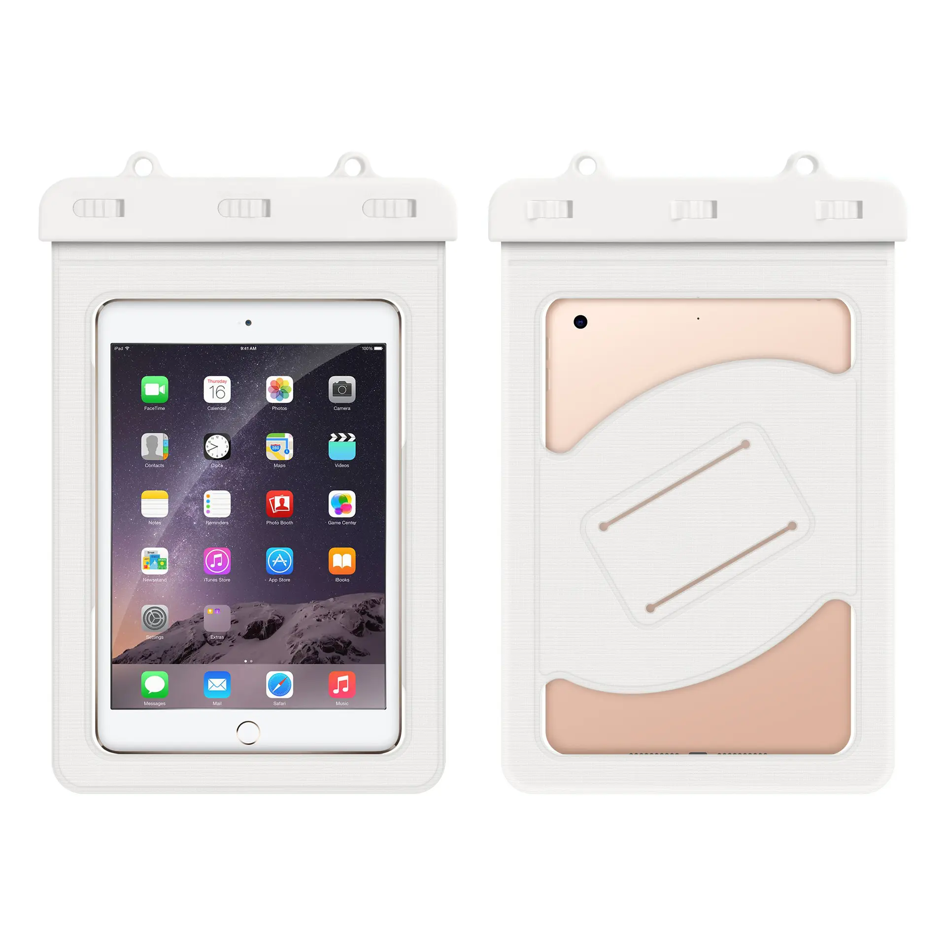 Hot sell waterproof Bag For ipad Mini 2 With Big Window Design Waterproof Case For Tablet
