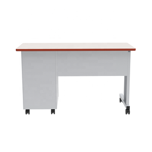 Vente en gros d'usine bureau de <span class=keywords><strong>secrétaire</strong></span> mobilier scolaire table de bureau de professeur avec armoire à tiroirs de rangement - Product Image 4