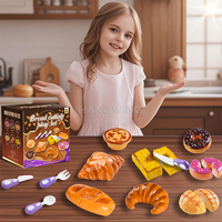 Juego de Juguetes de Panadería HW, Juguetes de Comida para Jugar a la Comida, Set de Repostería, Accesorios de Cocina, Juego de Cortar Pan para Niños