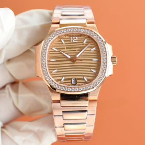 Montre de luxe pour homme Patek Philippe, mouvement de précision, bracelet en acier inoxydable, cadeau d'affaires, bracelet en cuir de qualité supérieure, cadran en verre. - Product Image 4