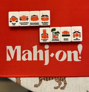 Fichas de Mahjong de Cristal Acrílico Rojo Americano Moderno de Lujo, Fichas de Mahjong Let's Go Tigers, 160 Piezas para Entretenimiento - Product Image 3