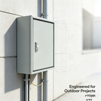 Boîtier de connexion de mise à la terre équipotentiel en acier inoxydable 304 étanche IP55 avec serrure mécanique à clé 200x150x80mm pour extérieur LXD-0167