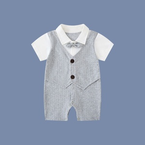 Conjuntos de Dos Piezas de Verano para Bebés Niños, Estilo Casual a Cuadros de Algodón, Trajes de Escalada a la <span class=keywords><strong>Moda</strong></span> para Bebés de Una a Un Año - Product Image 6