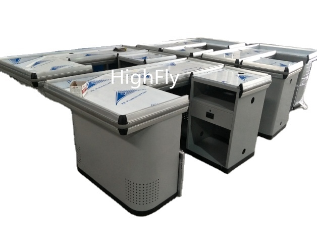 Supermarket and Restaurant Small Checkout Counter Modern Boutique Store POS Cashier Desk Common Style Grocery Checkout Counter
