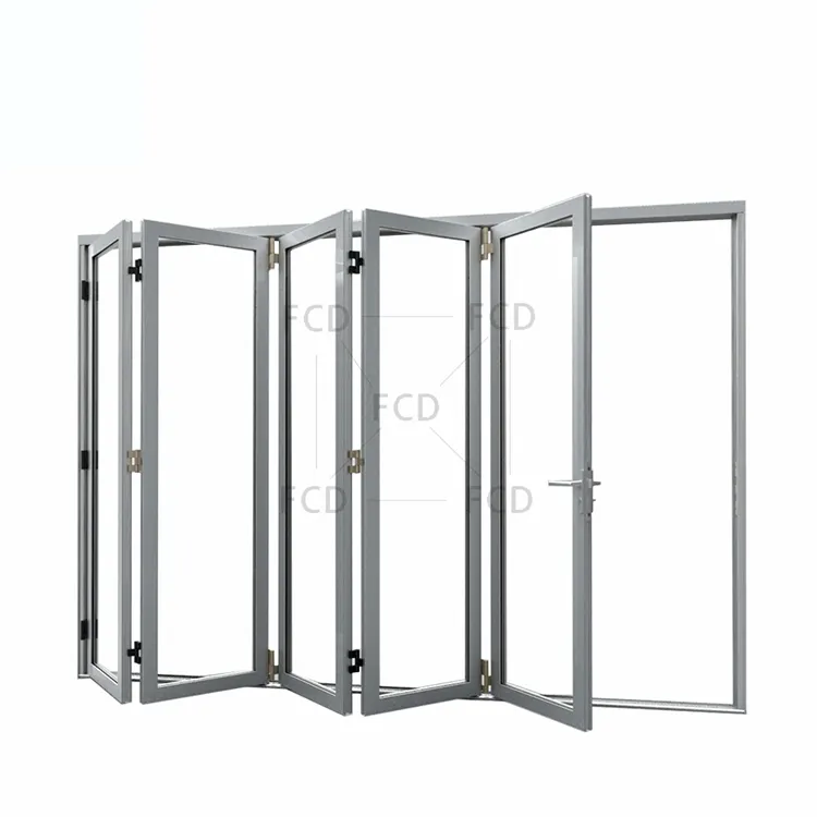 3D OEM ODM CAD Design Customizable Bifold Accordion Aluminum Folding Door