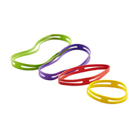 Bande élastique en caoutchouc de Silicone avec Logo personnalisé, bande en forme de X, pour emballage de livre comme cadeau, pièces