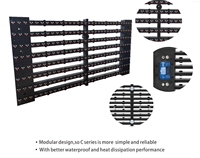 Écran LED en maille haute luminosité P3.91, 3840 Hz, haute fréquence de rafraîchissement, mur LED transparent, raccordement sans soudure, écran LED pour bâtiment