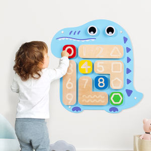 Educación temprana más nuevos niños mano ojo coordinación habilidad entrenamiento juguetes madera Montessori ocupado tablero pared juego juguete para niños - Product Image 3