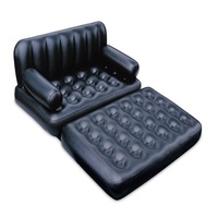 Canapé-lit double gonflable en PVC écologique, personnalisé en usine, pour usage domestique, extensible, fauteuil de relaxation, matelas de sieste