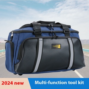 Sac à outils en toile épaisse sur mesure, multifonctionnel, portable, résistant à l'usure, avec fermeture éclair, pour hommes, à usage spécial - Product Image 3