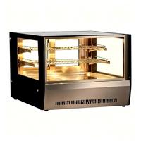 Vitrine de comptoir commerciale pour aliments chauds, armoire de maintien au chaud pour boulangerie, restaurant, traiteur