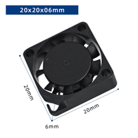 Ventilateur axial DC Xunzhan 20x20x6mm 2006 5V/12V avec roulement hydraulique, micro-ventilateur de refroidissement sans balais pour drones et IoT, prise en charge OEM ODM