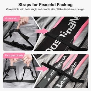 Free sample Ski <b>Boots</b> And Snowboard <b>Boots</b> Bag Custom Ski Travel Bag Perfect For Travel <b>With</b> Waterproof Exterior & Bottom - Product Image 3