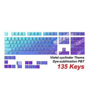 Custom Design ANSI Layout 2.75u 3u 6.25u 7u ESC ISO Enter Spacebar Keycaps Set For Clavier Azerty Mechanical Kit Diy Keyboard