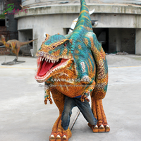 Costume de dinosaure télécommandé, Simulation d'un dinosaure, fait à la main, Costume de prédateurs t-rex pour spectacle de scène