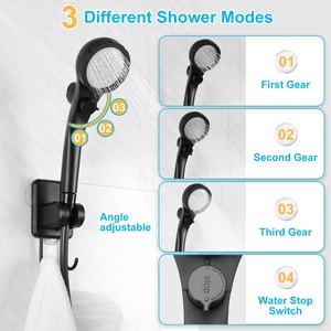 Pompe à eau portable intelligente Spopal Popular 6000 mAh avec affichage de température, pour bain et extérieur, en plastique, avec buse - Product Image 3