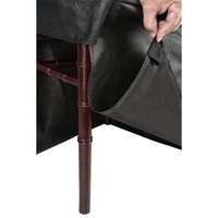 Housse de chaise de patio empilable en non-tissé en gros, résistante aux UV, housse de chaise d'extérieur imperméable, housse de mobilier de jardin robuste