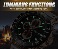 Montre-bracelet à quartz Megir 2081 pour hommes, chronographe lumineux, étanche, design tendance, montre connectée sport, prix de gros