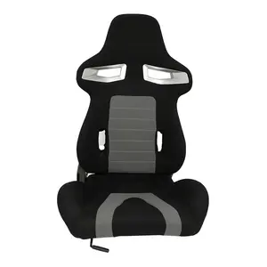 Sports seat tiltable clothes / black strip left / right racing bucket seat slider