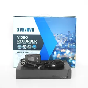AHD DVR 5-IN-1 dengan adaptor daya dan Mouse Digital perekam Video Hybrid DVR kamera permukaan Host 720P/1080P