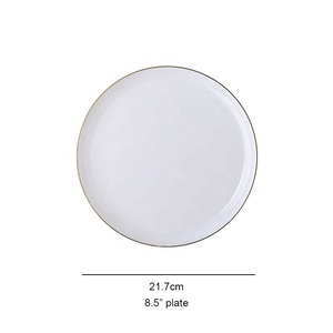 <span class=keywords><strong>Platos</strong></span> Desechables <span class=keywords><strong>de</strong></span> Plástico Blanco <span class=keywords><strong>de</strong></span> 22 cm para Cena <span class=keywords><strong>de</strong></span> Boda con Borde Dorado, Juego <span class=keywords><strong>de</strong></span> <span class=keywords><strong>Platos</strong></span>, <span class=keywords><strong>Vajilla</strong></span> Personalizable para Restaurante - Product Image 3