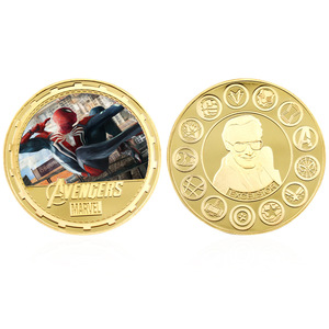 12 Monedas de Oro con Temática de Películas de <span class=keywords><strong>Marvel</strong></span>: Monedas Conmemorativas de Superhéroes de Metal, Perfectas para Coleccionar o Regalar - Product Image 6