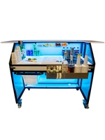 Nouvelle conception de bar mobile d'extérieur, table de bar à cocktails, comptoir pour fête