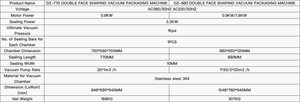 เครื่องซีลสูญญากาศแบบไฟฟ้า รุ่น DZ-770 สำหรับข้าวและธัญพืช บรรจุภัณฑ์แบบฟอยล์/ถุง  ปิดผนึกอัตโนมัติ  ความจุ 500 กรัม-10 กิโลกรัม - Product Image 2
