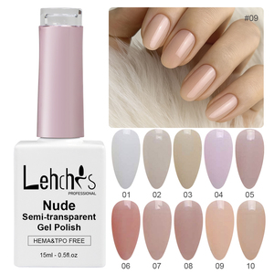 Lehchis 15ml HEMA TPO FREE Jelly <strong>Nude</strong> Gel <strong>Nail</strong> Polish Set Transparent Semi Permanent Soak Off <strong>Nail</strong> Art Manicure <strong>Varnish</strong> - Product Image 6
