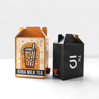 Envase de Bebidas Duradero, Bolsa BIB en Caja de Cartón con Boquilla para Dispensador, Café, Vino, Jugo, Agua, Leche, 3L, 5L, 10L