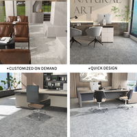Carrelage de Moquette en Nylon Ignifuge Auto-Adhésif Design Moderne Absorption Acoustique pour la Maison Résistant à l'Eau 50x50 600x600 Carreaux de Puzzle