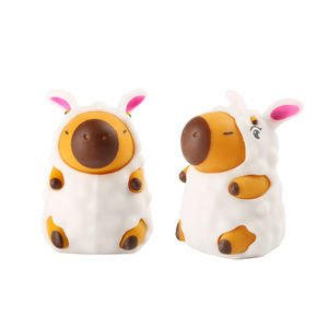 OEM新デザインDIYスクイーズ玩具　斬新なカピバラ、ユニコーン、羊、サラマンダー動物コスチューム　TPR素材　3インチ　面白い　不安解消 - Product Image 4