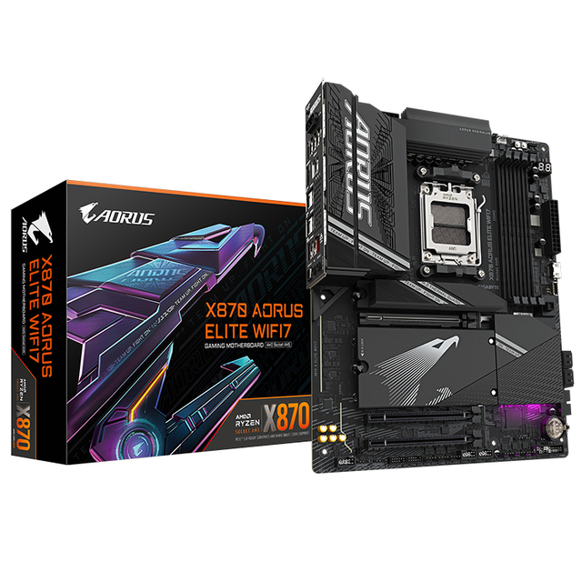 New GIGABYTE X870 AORUS ELITE WIFI7 Support AM5 AMD 9000 CPU DDR5 USB4 Port PCIE 5.0 GPU WIFI 7 Gaming Motherboard AMD X870