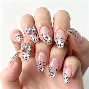 500 faux ongles carrés longs 2XL transparents naturels demi-couvrants courbure C pour salon - Product Image 2