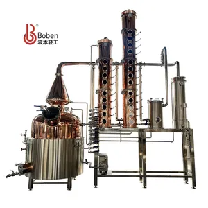 Boben 2024 Hot Sale Customized Multifunctional Copper Pot Distillery Equipment 1000L Distillery For Vodka Gin Whiskey
