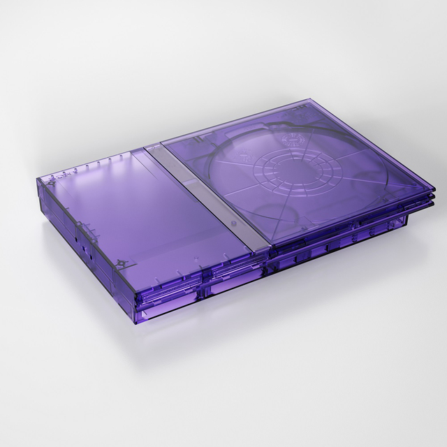 Bitfunx 7W 9W Retro Game Clear Replacement Shell Full Housing Case for PlayStation2 Slim Game Console Game Shell Accessories
